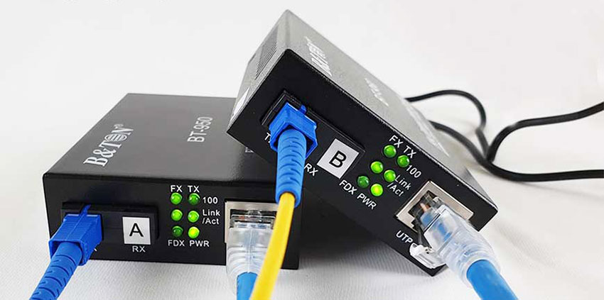 Media Converter quang-điện 1 sợi 10/100Mbps BT-950 SM25