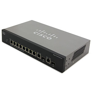 Switch 8 Port PoE + 2xRJ45/SFP Gigabit Cisco SF302-08PP-K9