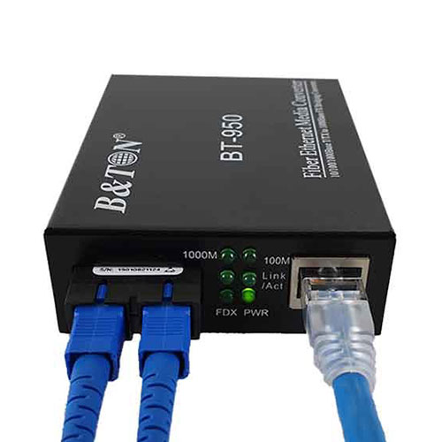Media Converter quang 2 sợi tốc độ 10/100/1000Mbps BT-950 GS-20