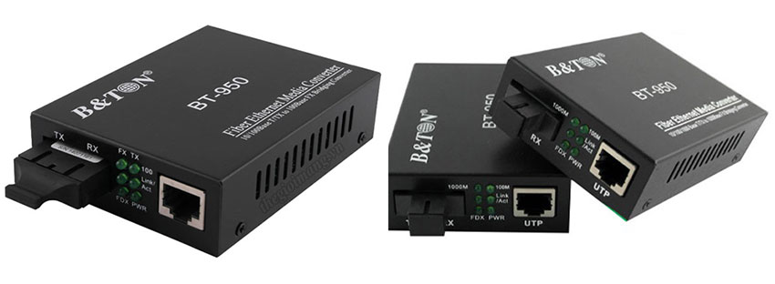 Media Converter quang 2 sợi tốc độ 10/100/1000Mbps BT-950 GS-20